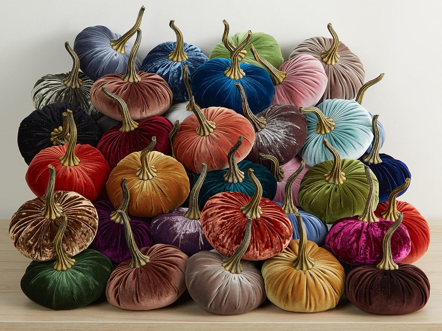 91yvxntpIL._SL1500_.jpg Set of 3 Velvet 6.25 Inch Pumpkins, Gray Ivory Taupe; fall home decor, neutral tablescape, Thanksgiving centerpiece, gift set for friend, autumn cozy vibe, hygee home - Image 8