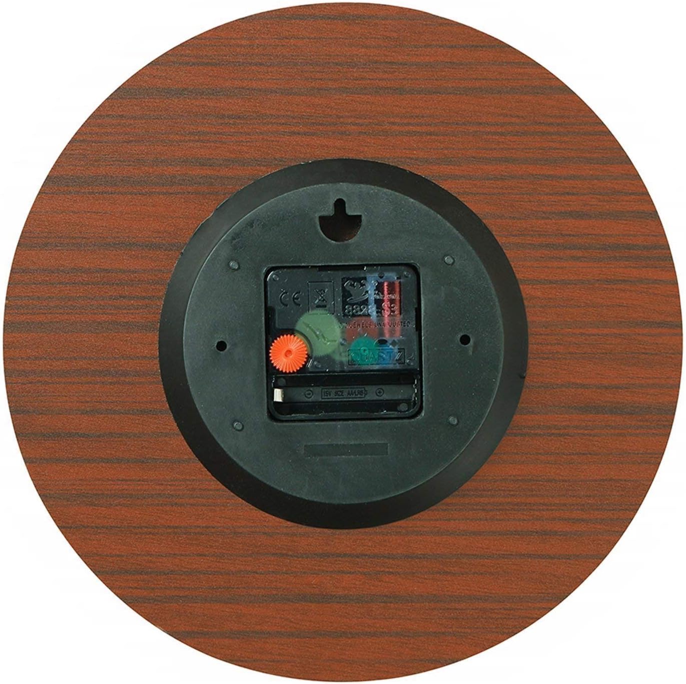 1755402860_71VCNns7hlL._AC_SL1500_.jpg Decorative Round Wooden Wall Clock Mushrooms and Butterflies on Black Background Modern Frameless No Scale Clock Non Ticking Clock Time Clocks for Home Bedroom Office Living Room 23.6 Inches - Image 8