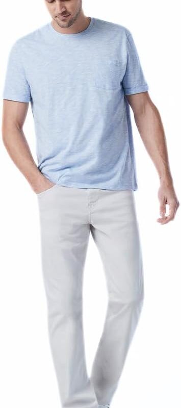 Mavi Men's Matt Mid Rise Straight Leg Jeans - Premium Relaxed Fit Denim Jeans
