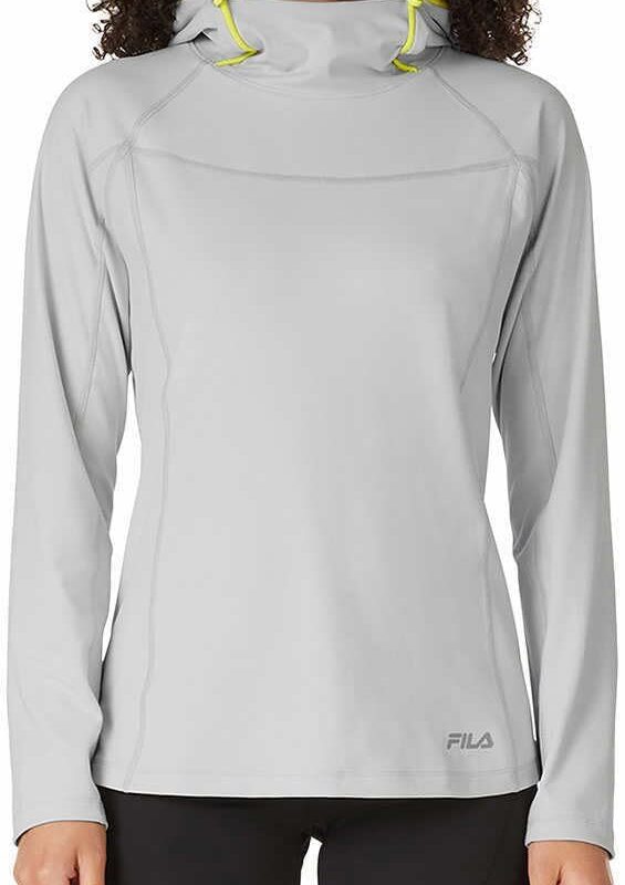 Fila Women's Midweight Training Pullover Hoodie (US, Alpha, Large, Regular, Regular, Oyster Mushroom)
