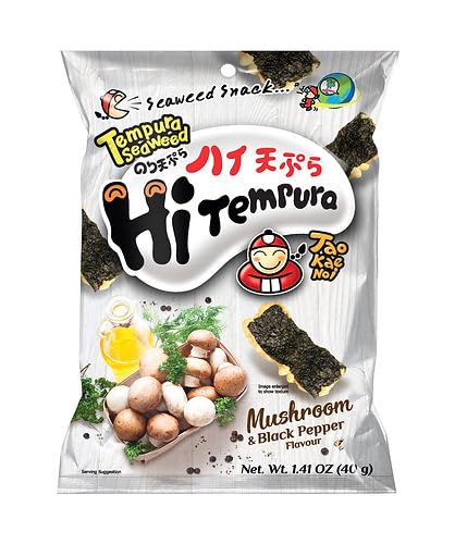 Generic T.aokaenoi U.S.A Seaweed Tempura Mushroom Black Pepper 1.41 Ounces Pack of 12