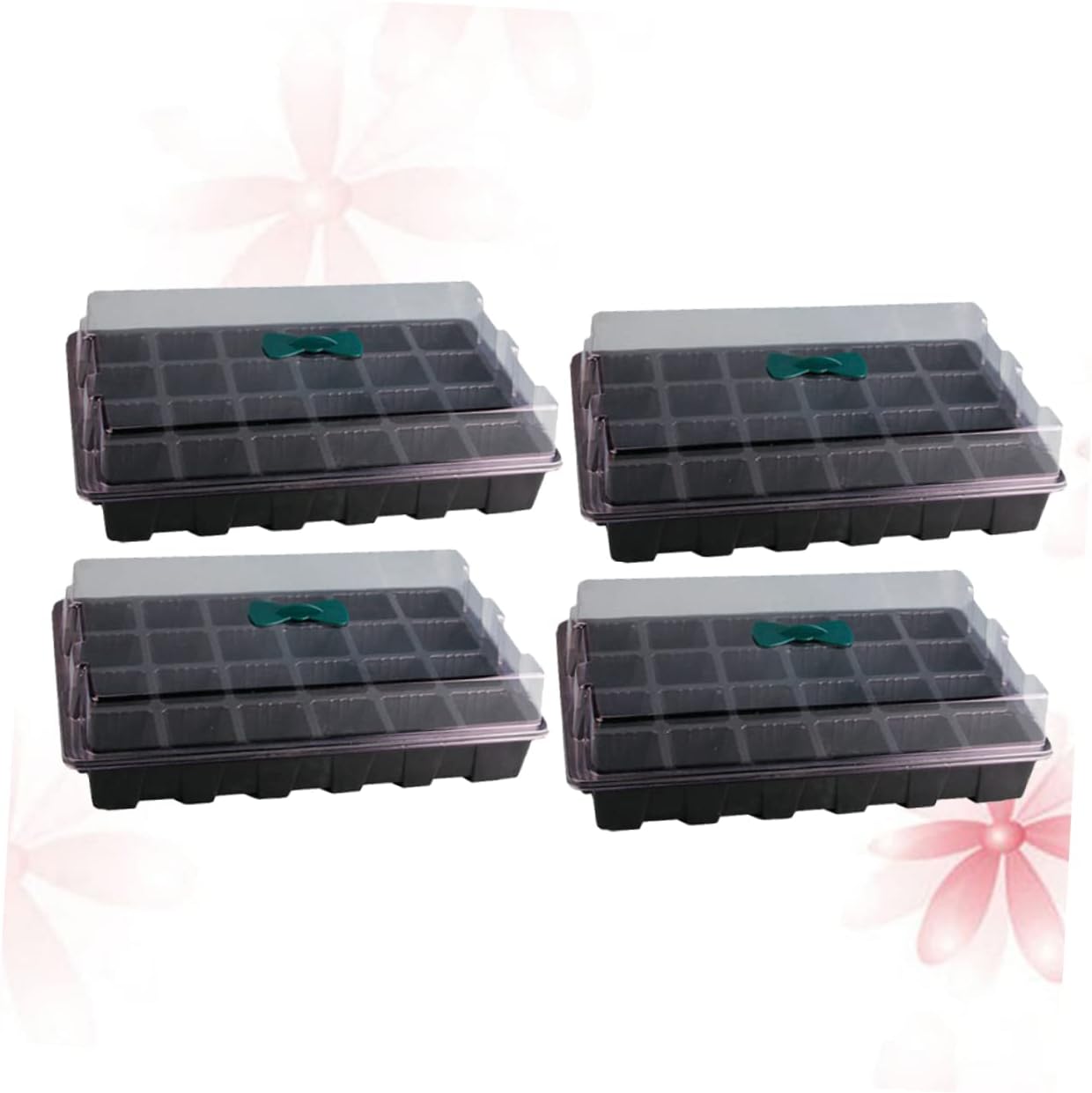 51vYonsPZnL._AC_SL1266_.jpg BESPORTBLE 8sets Hydroponic Plant Germination Tray with Transparent Lids and Small Handle Nursery Pots for Easy Storage and Control for Indoor Gardening - Image 6