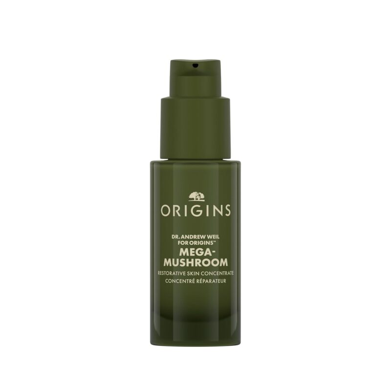 Origins Mega-Mushroom Restorative Skin Concentrate Serum | Visibly Reduces Redness & Strengthens Skin's Barrier | With Reishi Mushroom, 1 Fl Oz