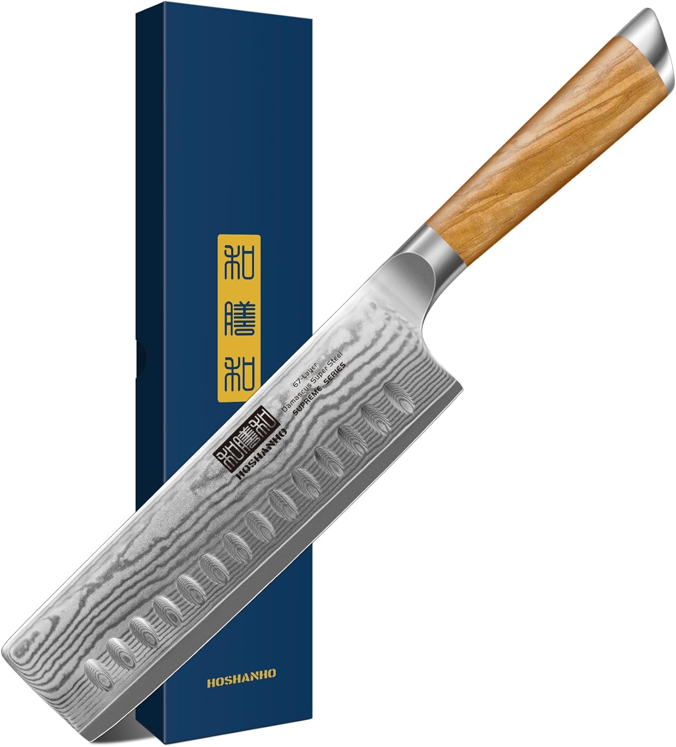 6112UJbdlTL._AC_SL1500_.jpg Damascus Nakiri Knife 6.5 Inch, Super Sharp Damascus VG-10 Japanese Kitchen Knife, Cleaver and Vegetable Knife with Ergonomic Olive Wood Handle