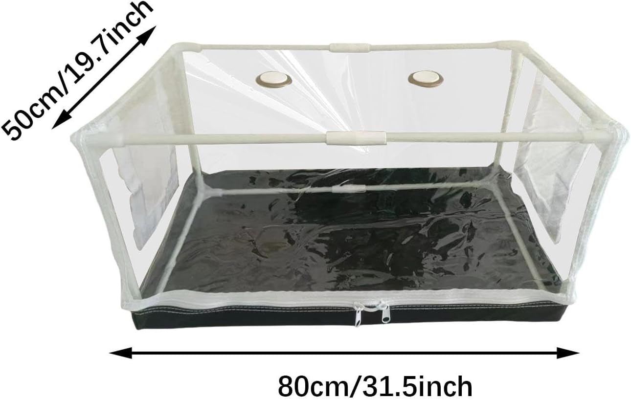 612q-1C6yJL._AC_SL1500_.jpg Mushroom Growing Tent Mushroom Growing Container Mushroom Cultivation Mushroom Planting Bagtent, 80cmx50cmx50cm - Image 3
