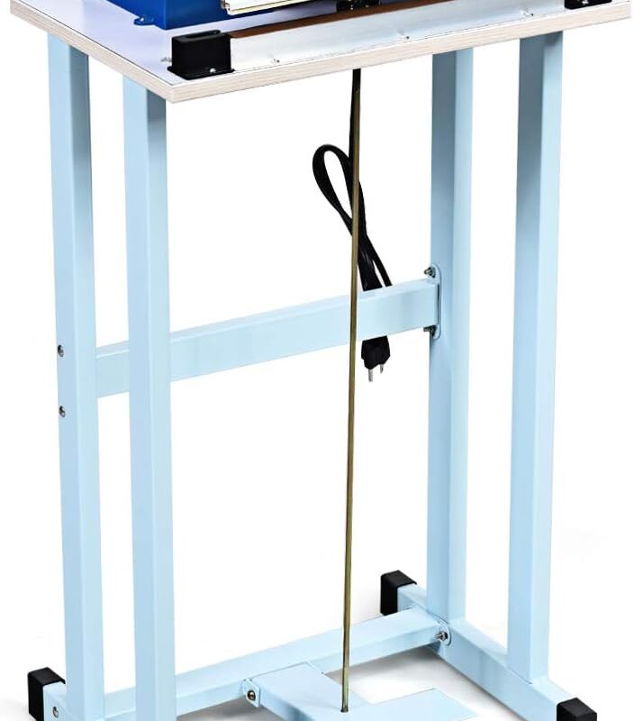 Goplus 110V 12" Foot Pedal Impulse Sealer with Cutter, Heat Seal Closer Plastic Bag Sealing Machine, Cutting Machine, Ideal for Industrial and Commercial Use