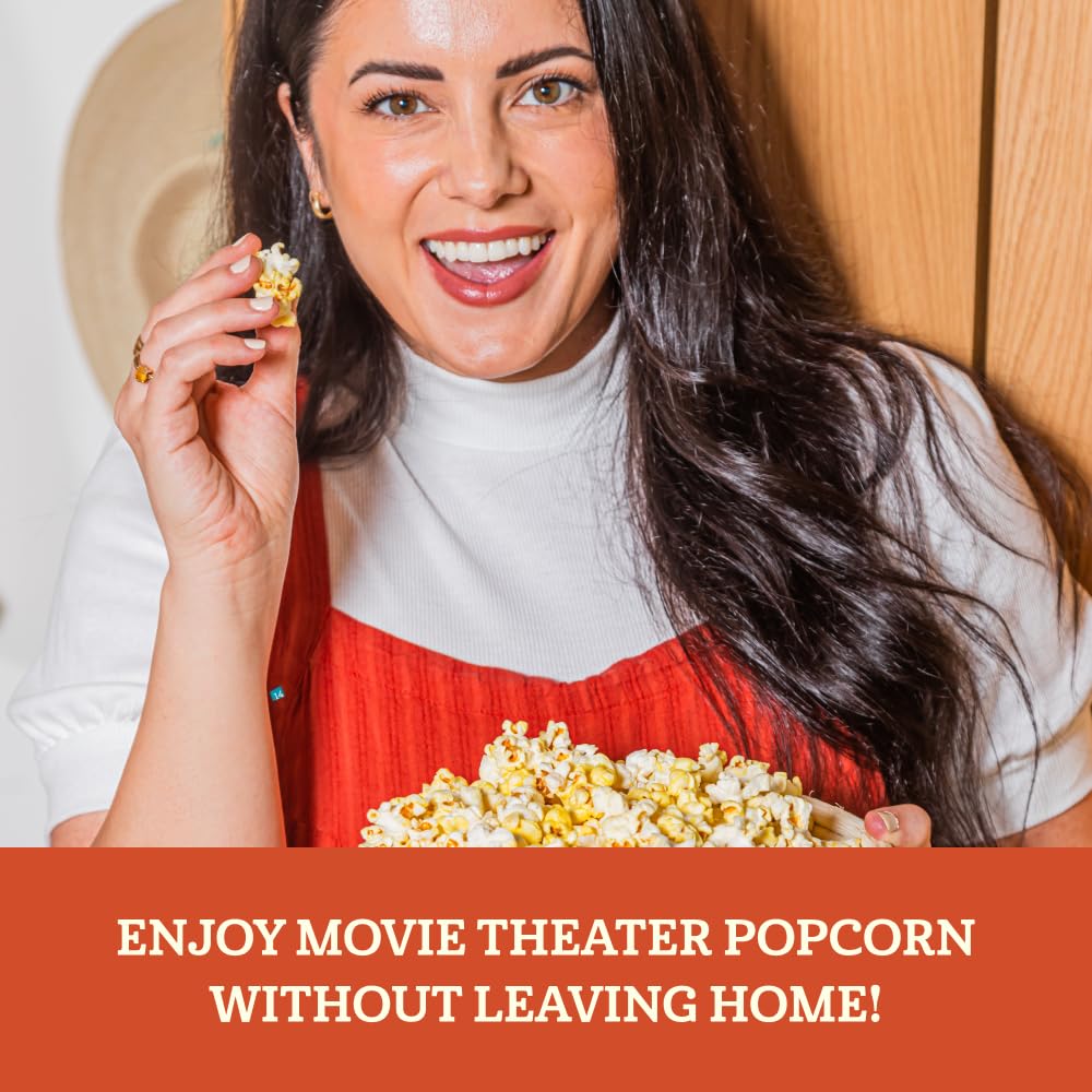 61DJT4-Gk8L._SL1000_.jpg Franklin’s Gourmet Popcorn Organic Popcorn Kernels for Popping - 28oz Tub Pack of 2 - Made in USA, Non-GMO & All-Natural - Old Fashioned Unpopped Popcorn Kernels for Popcorn Machine - Image 3