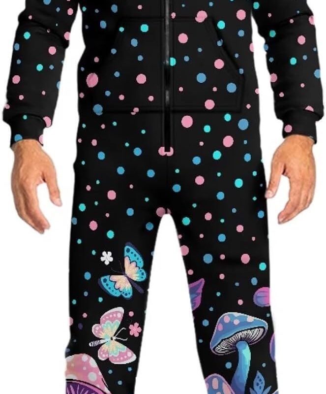 Jumpsuit Adult Onesie Pajamas Women's Fit Long Sleeve Pajama Set Zip-up Loungewear Sleepwear Onesie Adult S-4XL