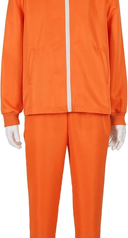 Men's adult sports suit 2-piece hoodie sportswear suit fashion sportswear suit with wig glasses