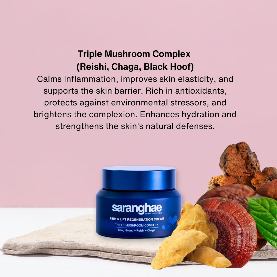61qnoJG7coL._SL1080_.jpg Hydrating Moisturizer Face Cream for Soft, Smooth Skin, Face Moisturizer for Dry Skin, with Triple Mushroom Complex: Reishi + Chaga + Sang Hwang along with Hyaluronic Acid - 2.02 oz - Image 5