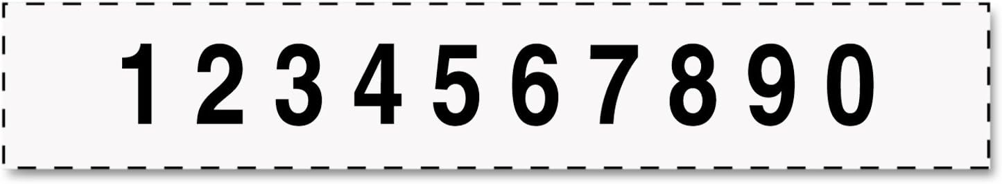 61zd4IAA8bL._AC_SL1500_.jpg Trodat Professional Numberer, 10 Digit Self-Inking Numbering Stamp, 3/8 x 2 1/4 Inches (T55510), Black - Image 2
