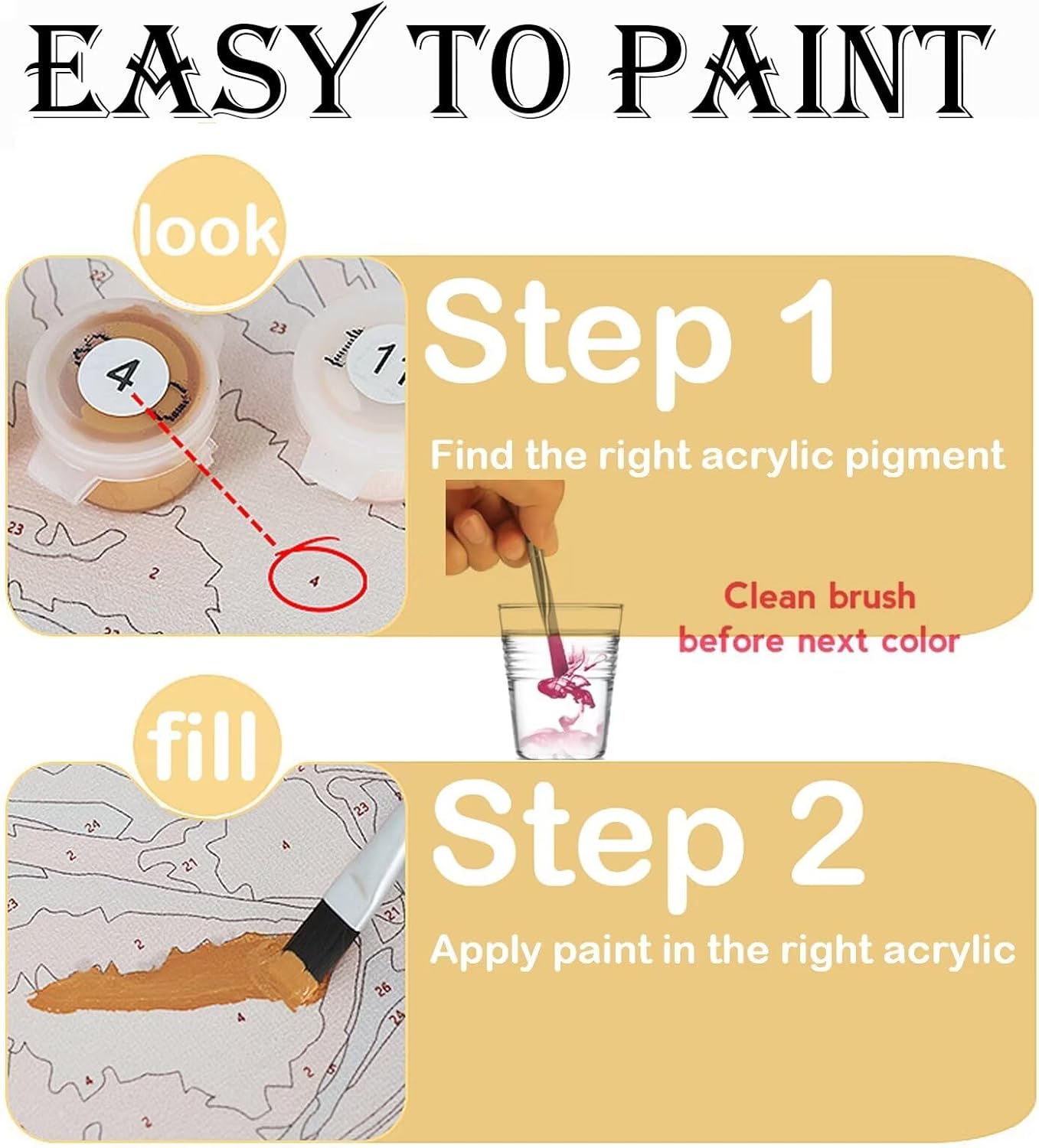710lR57FYFL._AC_SL1500_.jpg Colourful Mushrooms Paint by Numbers for Adults Beginners,DIY Adult Paint by Number Kits On Canvas with Frame,Acrylic Paint by Numbers Kits Hobby Easy Crafts Art,Wall Art Home Decor 20x20 inch FA-746 - Image 8