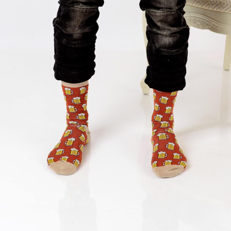 ZICCI 5 6 Pairs Men’s Mid Calf Crew Gift Box Socks Crazy Animals Design Casual Fancy Cotton Size 9 13 Fun Colorful Art men