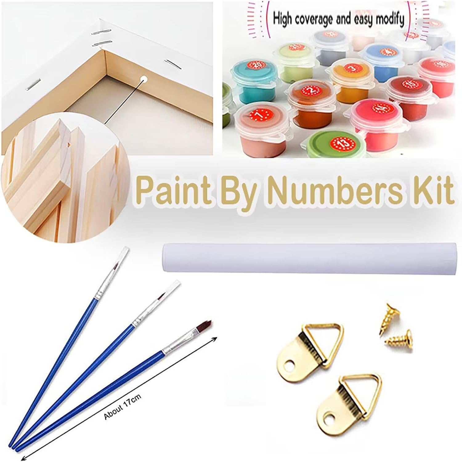 71C-AuPyEzL._AC_SL1500_.jpg Colourful Mushrooms Paint by Numbers for Adults Beginners,DIY Adult Paint by Number Kits On Canvas with Frame,Acrylic Paint by Numbers Kits Hobby Easy Crafts Art,Wall Art Home Decor 20x20 inch FA-746 - Image 7