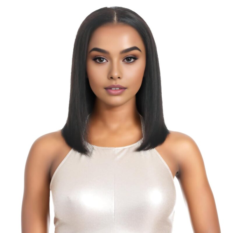 FUTAI 12 Inch Real Human Hair Bob Wigs HD Front 13×4 Lace Wig for Professional Female Diverse Styles
