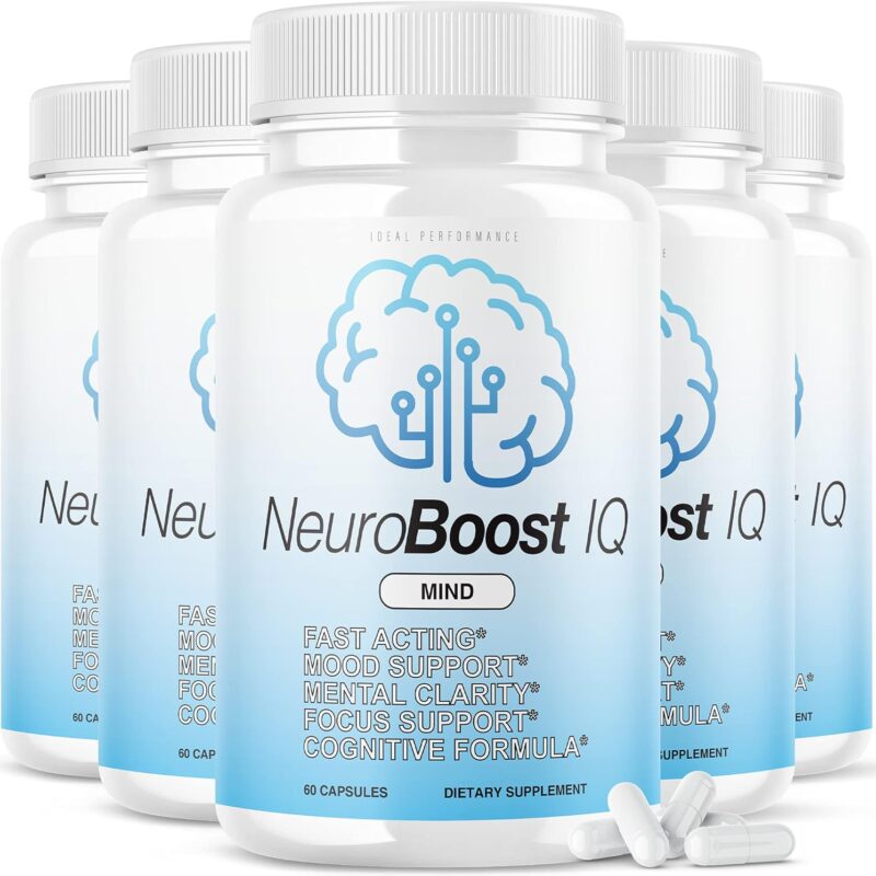 (5 Pack) Neuro Boost IQ Supplement Brain Pills Mind Ben Carson Neurobooster Neuroboostiq (300 Capsules)