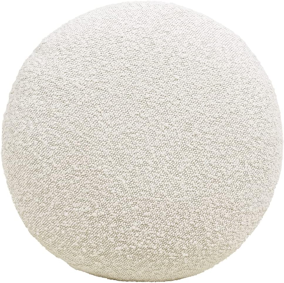 71W8HKN5CzL._AC_SL1400_.jpg Jennifer Taylor Home Fuji 15" Mushroom Footstool Ottoman, Ivory White Boucle - Image 4