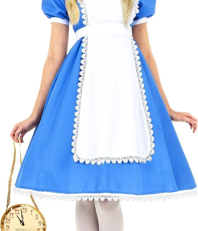 Fun Costumes Women's Supreme Costume Alice in Wonderland Dress - Blue, X-Large