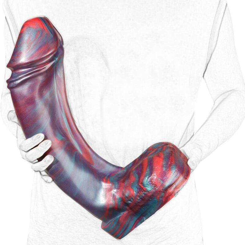 18.11" Huge Thick Dildo Giant Anal Plug Extreme Sex Toys, Silicone XXXL Fisting Dildo for Men Women, Girthy Dido Large Buttplug, Massive Dildos Machine Adult Games for Men Women Couples, Gag Gift