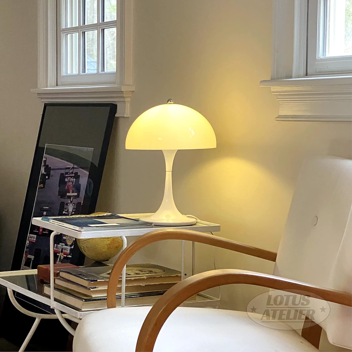 81GAk3FRmWL._AC_SL1500_.jpg Danish Space Age Mushroom Lamp Midcentury Table Lamps | Aesthetic Nightstand Lamp Desk lamp & Bedroom Lamp | Mid Century Modern Lamp for Bedroom - Image 4