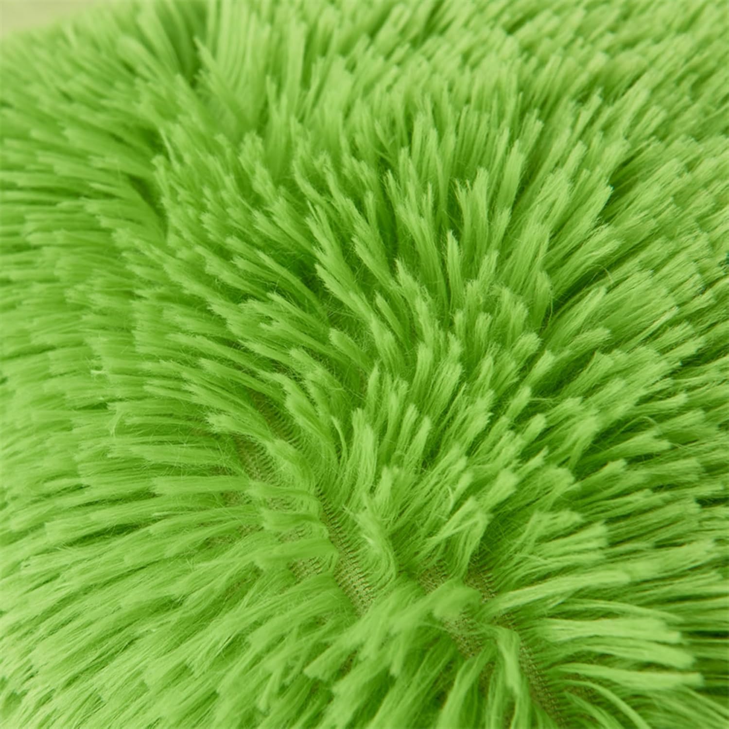 81YfuEsFiuL._AC_SL1500_.jpg MorroMorn 5 PCS Shaggy Duvet Cover Bedding Set - Fluffy Comforter Cover Long Faux Fur Luxury Ultra Soft Cozy (Green, Full/Queen) - Image 6