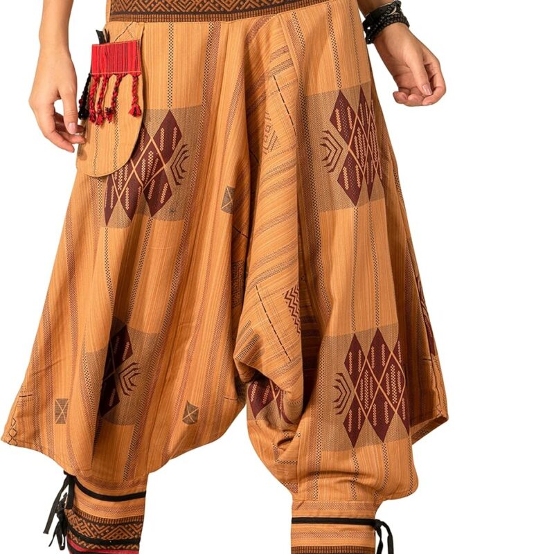 The Veshti Company Women's Printed Summer Harem Pants, Cotton Boho Hippie Casusal Oversized Palazzo Joggers for Women