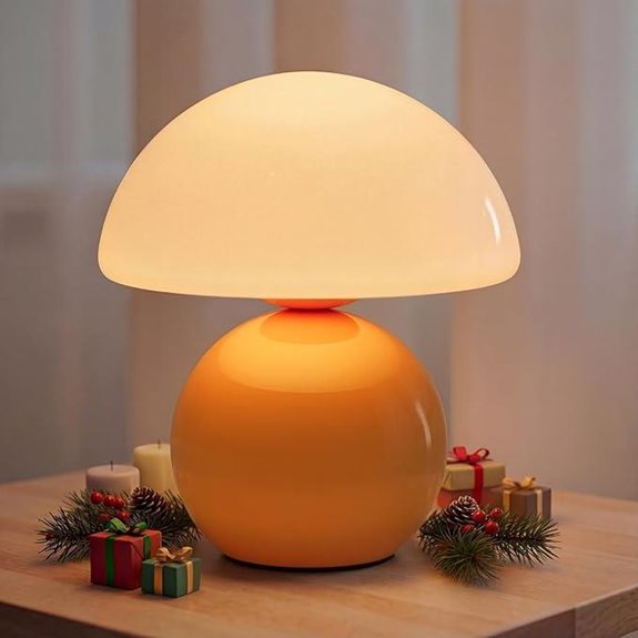 NIORSUN Mushroom Lamp with Cordless Battery Base LED