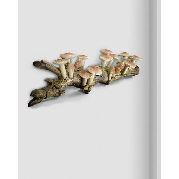 Resin Mushroom Wall Decor for Cottagecore Living Spaces