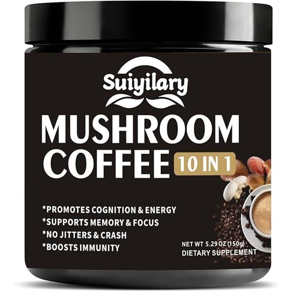 Mushroom Coffee: 10-Mushroom Extract Blend 150g