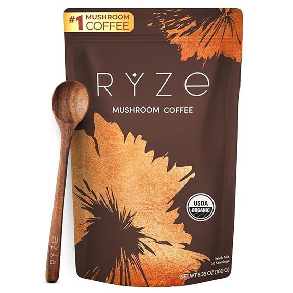 RYZE Mushroom Coffee with Adaptogens 30 Servings