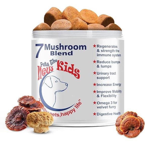 7 Mushroom Dog Supplement with Omega-3 Cranberry Chews
