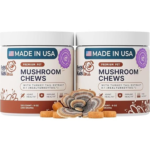 2-Pack Turkey Tail Mushrooms for Dogs – 120 Soft Chews