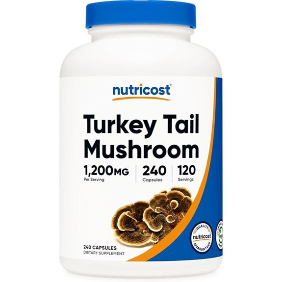 Nutricost Turkey Tail Mushroom Capsules 1200mg
