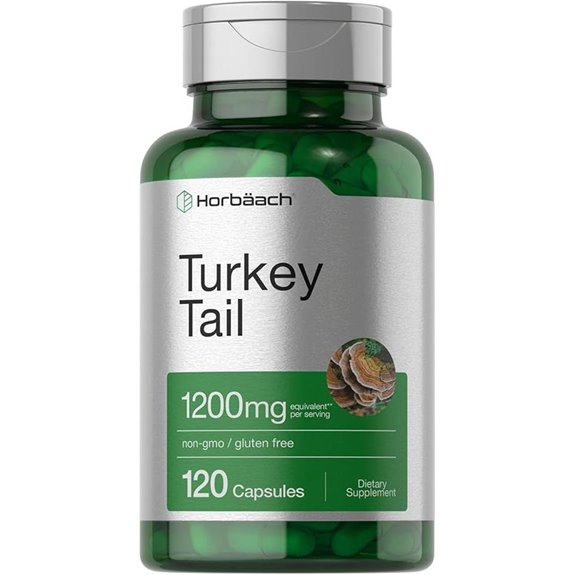 Horbäach Turkey Tail Mushroom Capsules (1200mg)